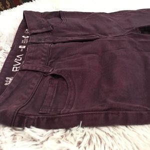 RVCA Eggplant Skinny Jean sz 26 Tall